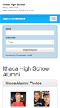 Mobile Screenshot of ithacahighschool.org